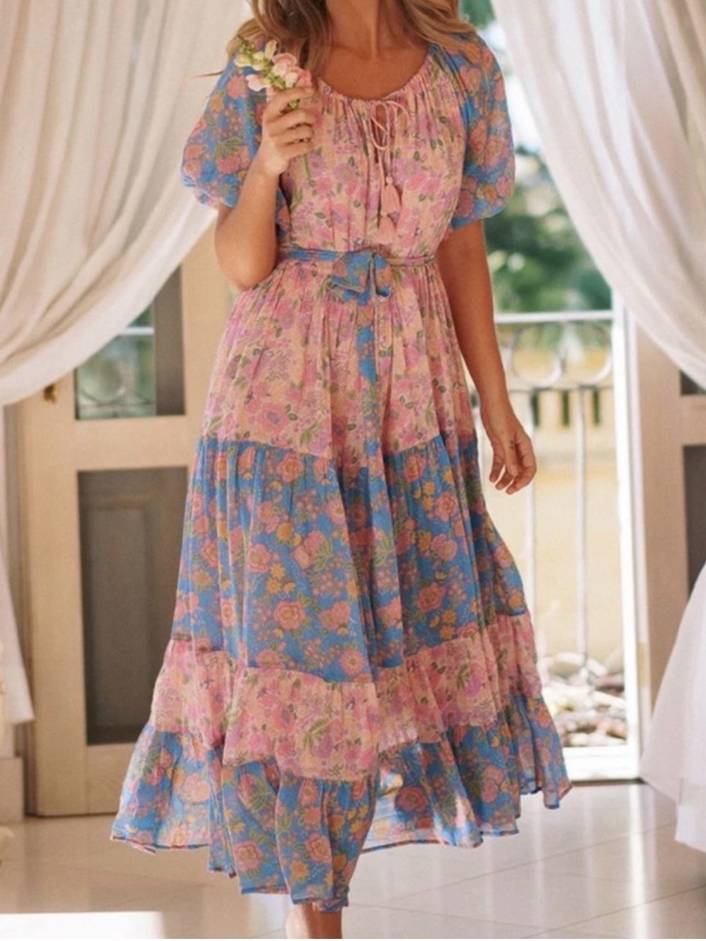 SPELL Juniper Tiered Gown - Picture 5 of 7